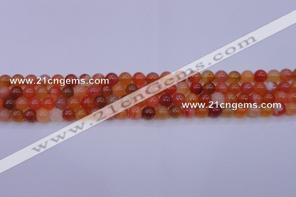 CBC411 15.5 inches 6mm AA grade round orange chalcedony beads