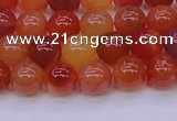 CBC413 15.5 inches 10mm AA grade round orange chalcedony beads