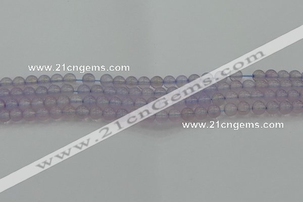 CBC430 15.5 inches 6mm round purple chalcedony beads wholesale