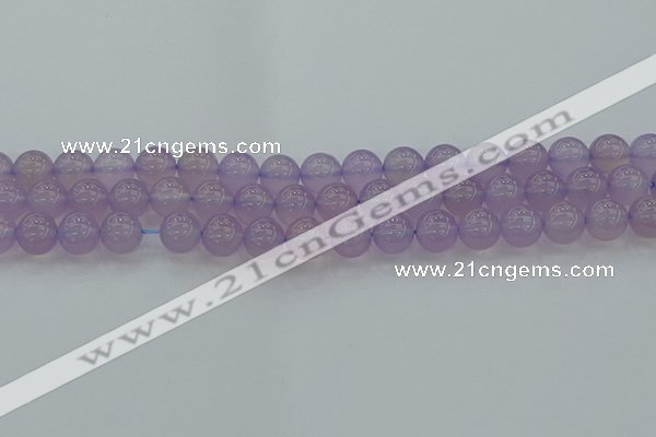 CBC432 15.5 inches 10mm round purple chalcedony beads wholesale