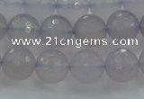 CBC437 15.5 inches 10mm faceted round purple chalcedony beads