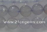 CBC438 15.5 inches 12mm faceted round purple chalcedony beads