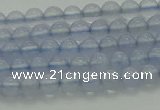 CBC450 15.5 inches 4mm round blue chalcedony beads wholesale