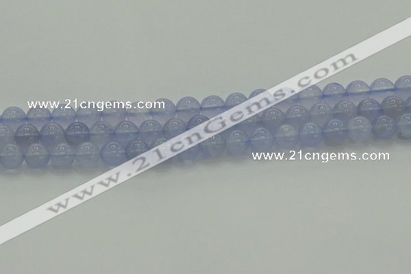 CBC452 15.5 inches 8mm round blue chalcedony beads wholesale