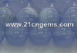 CBC454 15.5 inches 12mm round blue chalcedony beads wholesale
