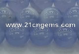 CBC454 15.5 inches 12mm round blue chalcedony beads wholesale