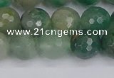 CBC702 15.5 inches 8mm faceted round African green chalcedony beads