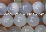 CBC712 15.5 inches 8mm round blue chalcedony beads wholesale