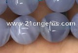 CBC723 15.5 inches 12mm round blue chalcedony gemstone beads