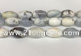 CBC782 15.5 inches 18*30mm rice blue chalcedony beads