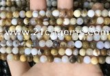 CBC800 15.5 inches 4mm round natural polka dot chalcedony beads