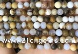 CBC801 15.5 inches 6mm round natural polka dot chalcedony beads