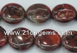 CBD06 15.5 inches 20mm flat round brecciated jasper gemstone beads