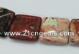CBD08 15.5 inches 20*20mm square brecciated jasper gemstone beads