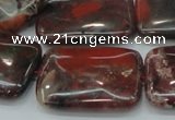 CBD09 15.5 inches 22*30mm rectangle brecciated jasper gemstone beads