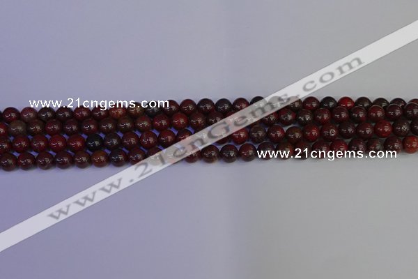 CBD350 15.5 inches 4mm round poppy jasper beads wholesale