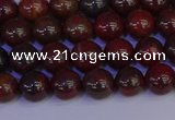 CBD351 15.5 inches 6mm round poppy jasper beads wholesale