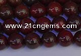 CBD352 15.5 inches 8mm round poppy jasper beads wholesale