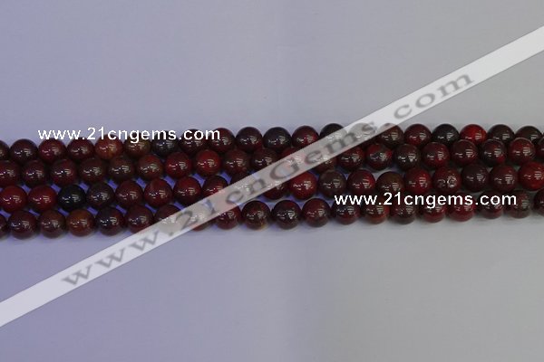 CBD352 15.5 inches 8mm round poppy jasper beads wholesale