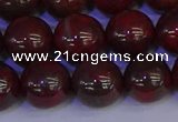 CBD355 15.5 inches 14mm round poppy jasper beads wholesale