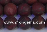 CBD365 15.5 inches 14mm round matte poppy jasper beads wholesale