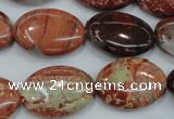 CBD42 15.5 inches 18*25mm oval brecciated jasper gemstone beads