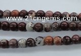 CBD60 15.5 inches 6mm round brecciated jasper gemstone beads