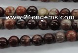 CBD61 15.5 inches 8mm round brecciated jasper gemstone beads