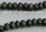 CBG04 15.5 inches 6*10mm rondelle bronze green gemstone beads