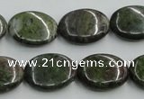 CBG15 15.5 inches 15*20mm oval bronze green gemstone beads wholesale