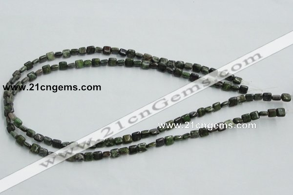 CBG16 15.5 inches 6*6mm square bronze green gemstone beads wholesale