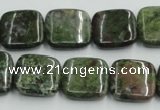 CBG17 15.5 inches 18*18mm square bronze green gemstone beads wholesale