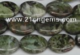 CBG30 15.5 inches 13*18mm oval bronze green gemstone beads