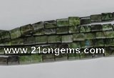 CBG76 15.5 inches 4*6mm cuboid bronze green gemstone beads