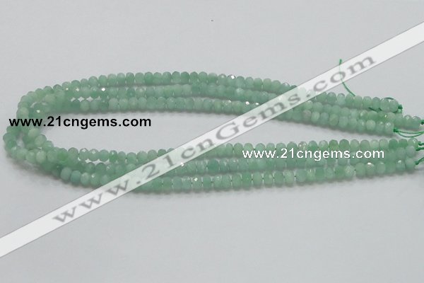 CBJ01 15.5 inches 4*6mm faceted rondelle jade beads wholesale