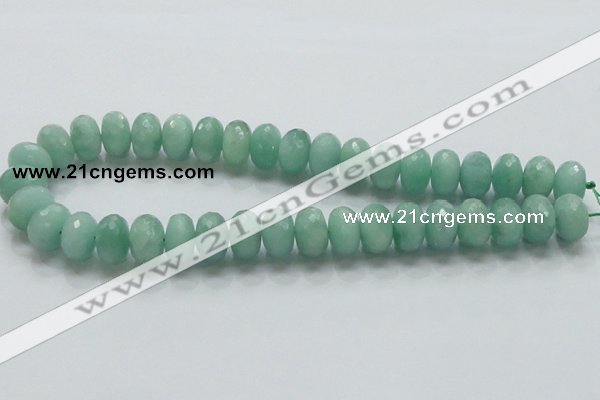 CBJ04 15.5 inches 10*16mm faceted rondelle jade beads wholesale