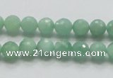 CBJ06 15.5 inches 8mm faceted round jade beads wholesale