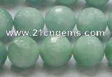 CBJ09 15.5 inches 16mm faceted round jade beads wholesale