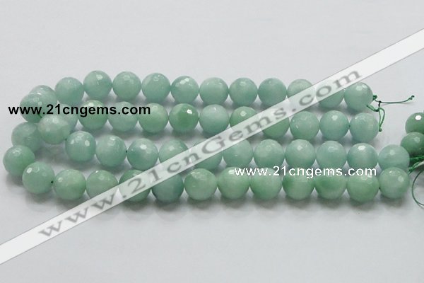 CBJ09 15.5 inches 16mm faceted round jade beads wholesale