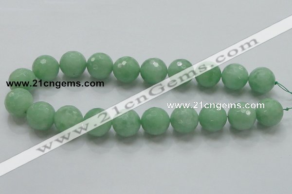 CBJ11 15.5 inches 20mm faceted round jade beads wholesale