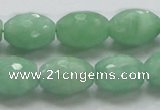 CBJ17 15.5 inches 13*18mm faceted rice jade beads wholesale