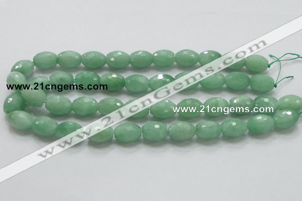 CBJ17 15.5 inches 13*18mm faceted rice jade beads wholesale