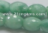 CBJ18 15.5 inches 15*20mm faceted rice jade beads wholesale