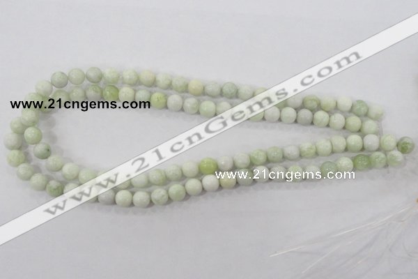 CBJ203 15.5 inches 8mm round butter jade beads wholesale