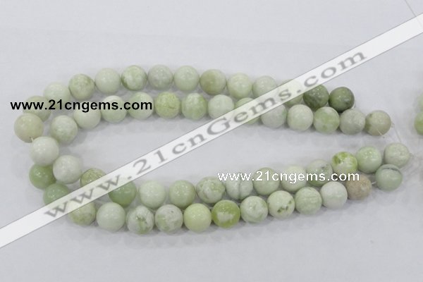 CBJ206 15.5 inches 14mm round butter jade beads wholesale