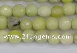 CBJ211 15.5 inches 6mm faceted round Australia butter jade beads