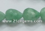 CBJ24 15.5 inches 16*20mm faceted teardrop jade beads wholesale