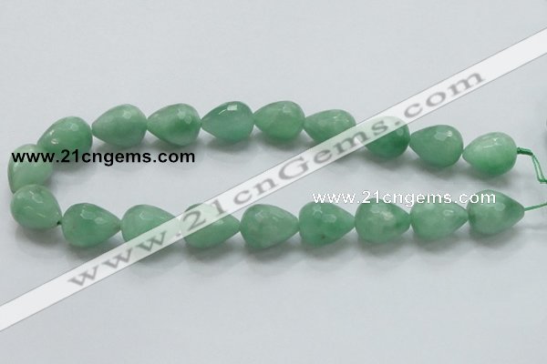 CBJ24 15.5 inches 16*20mm faceted teardrop jade beads wholesale