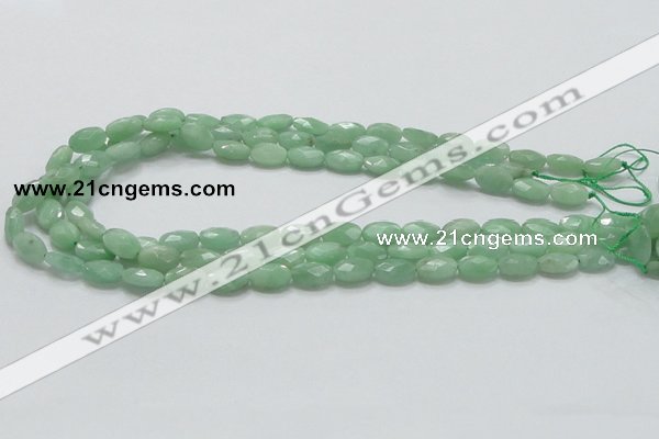 CBJ28 15.5 inches 8*12mm faceted oval jade beads wholesale