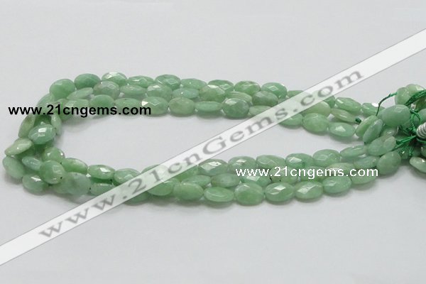 CBJ29 15.5 inches 10*14mm faceted oval jade beads wholesale